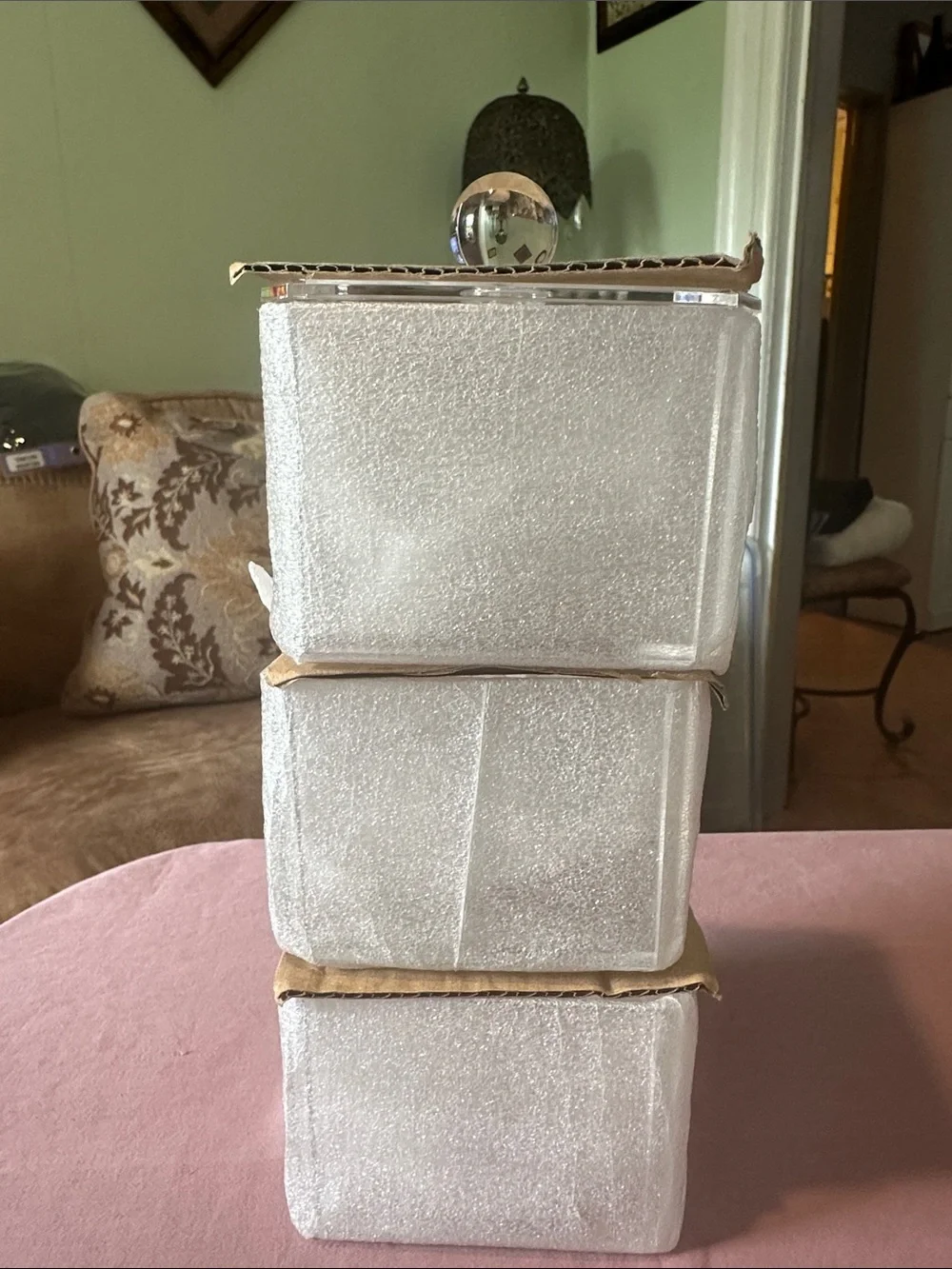 Avon Clear Acrylic 3-Stack Makeup Organizer